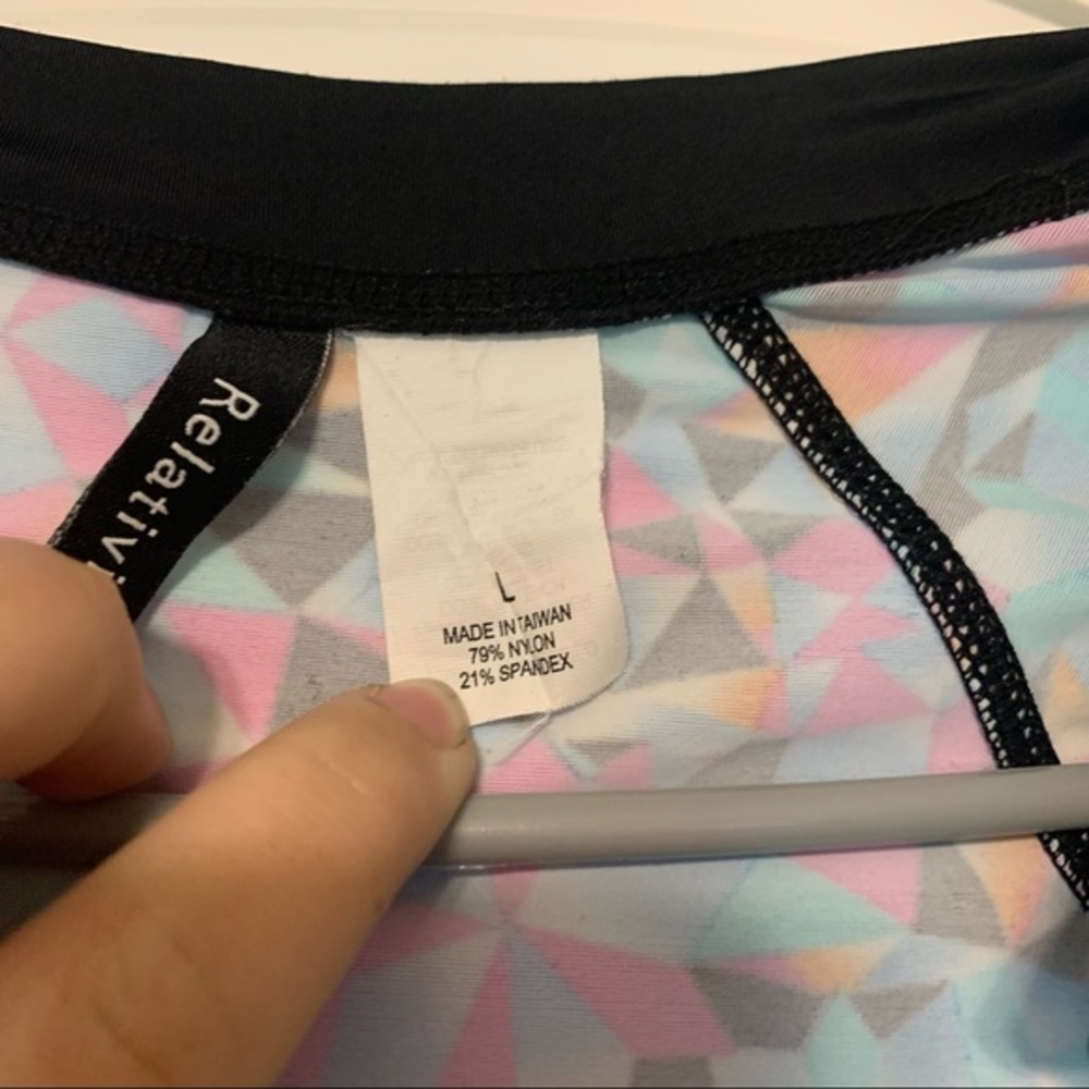 Relativity Athletic Patterned Zip Up Jacket - image 6